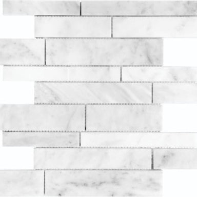Bianco Venatino in Random Strip Polished